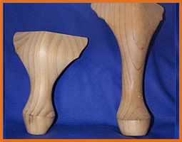 Legs Wooden Cabriolle